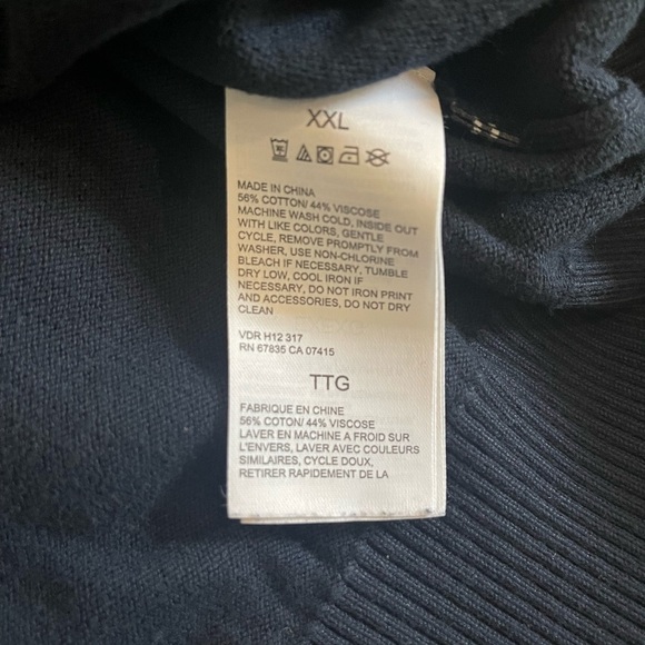 Nautica V neck Navy pullover sweater XXL - Picture 6 of 6